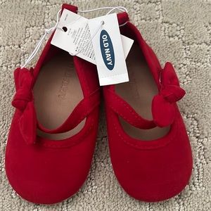 Old Navy red Baby shoes 6-12 months- Brand New!